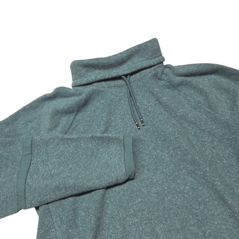Nike Yoga Cowl Neck Fleece Pullover Womens L Teal‎ BV5285-364 Gym Athleisure